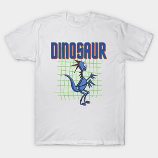 Whimsical Blue Dinosaur T-Shirt